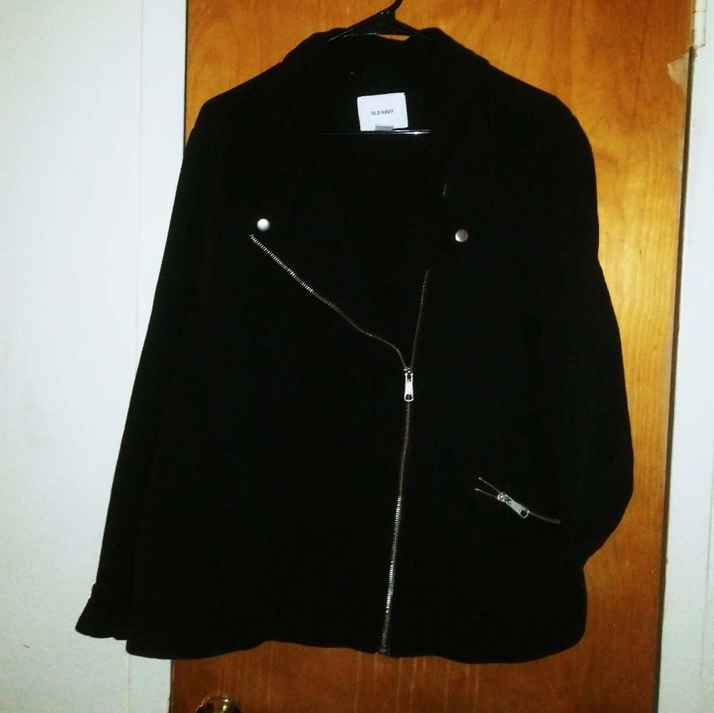 Black moto jacket
